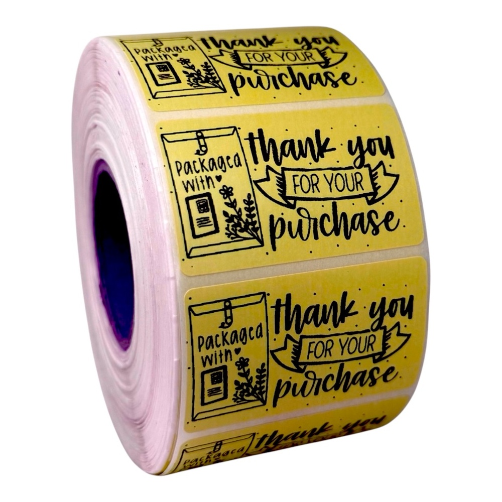 Packaged with Love Stickers,Cute Love Business Stickers 8 COLORS TO CHOOSE FROM - Picture 6 of 9